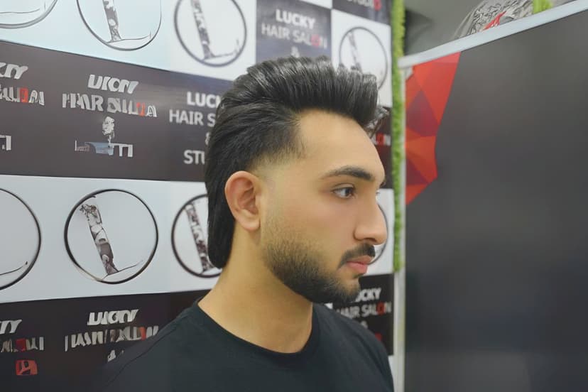 Modern Fade with Hard Part